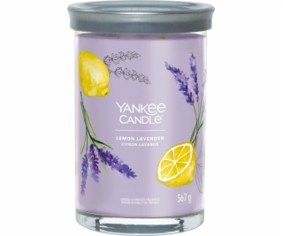 Svíčka ve skleněném válci Yankee Candle, Citrón a levandu...