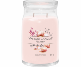 Svíčka ve skleněné dóze Yankee Candle, Růžové písky, 567 g