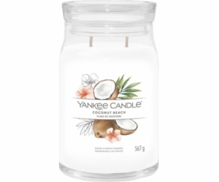 Svíčka ve skleněné dóze Yankee Candle, Kokosová pláž, 567 g