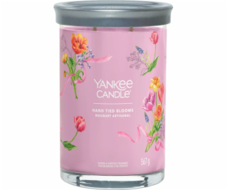 Svíčka ve skleněném válci Yankee Candle, Ručně vázané kvě...