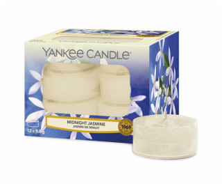 Svíčky čajové Yankee Candle, Půlnoční jasmín, 12 ks