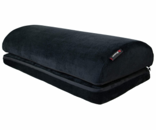 AROZZI Foot Rest Soft Fabric Velvet Black/ ergonomický po...