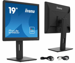 iiyama ProLite/B1980D-B5/19 /TN/1280x1024/60Hz/5ms/Black/3R