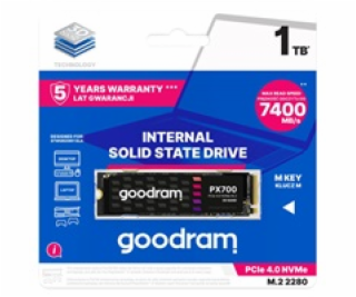 GOODRAM SSD PX700 1TB, M.2 2280 , PCIe Gen4x4, NVMe