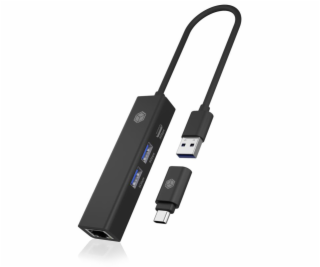  Hub IB-HUB1439-LAN 4v1 HUB, 1x USB-C, 2xUSB-A, 1x LAN