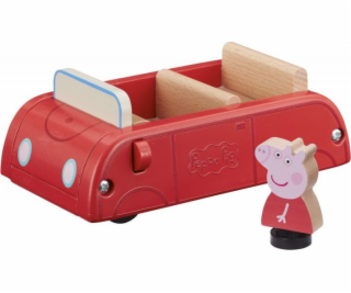 Figúrka Tm Toys Sada s figúrkou prasiatka Peppa Drevené auto