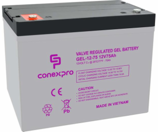 Baterie Conexpro GEL-12-75 GEL, 12V/75Ah, T14-M6, Deep Cy...