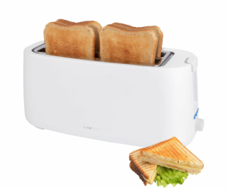 Clatronic TA 3802 weiß 4 Scheiben-Langschlitztoaster