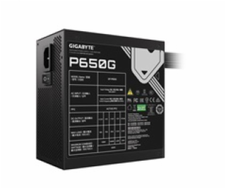 GIGABYTE zdroj P650G, 650W, 80Plus GOLD, 120 mm