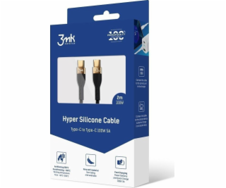 3mk datový kabel Hyper Silicone USB-C -> USB-C (PD), 100W...