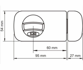 ZÁMEK PŘÍDAVNÝ TB61 GRAFIT