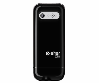 eSTAR X18 Dual Sim, strieborná mobilní telefon