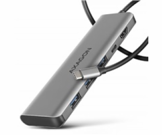 AXAGON HMC-5H, USB 5Gbps hub, 3x USB-A, HDMI 4k/30Hz, PD ...