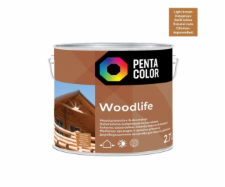 Impregnantas Pentacolor Woodlife, šviesiai rudas, 2.7 l