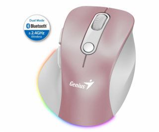 GENIUS Ergo 9000S Pro Pink/ duální Bluetooth + 2,4GHz/ 24...