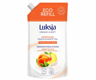 Tekuté mýdlo LUKSJA PEACH & WHITE TEA, doplněk, 400 ml