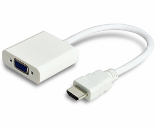 Adaptér MICRO_CONNEC HDMI M, VGA F, 0,15 m, bílý HDMVGA1