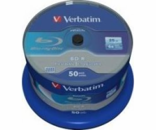 Verbatim BD-R 25 GB 6x 50 kusov (43838)