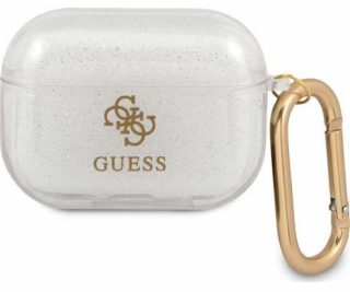 Guess Ochranné púzdro GUAPUCG4GT Transparent Glitter Coll...