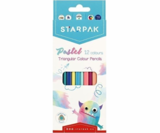 Starpak OLO pastelky 12KOL/180 TROJ PASTEL STK 12/144