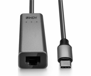 Lindy 43314 USB-C – USB adaptér RJ45 sivý (43314)