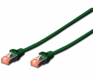 Digitus Patchcord CAT6, S-FTP, 0,25 m, zelený, 10 kusov (...