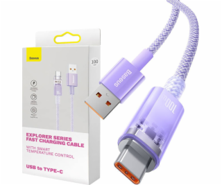 Baseus USB-A - USB-C USB kábel 2 m fialový (CATS010505)