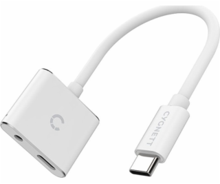 Cygnett CY2866PCCPD USB adaptér USB-C - Jack 3,5 mm + USB...