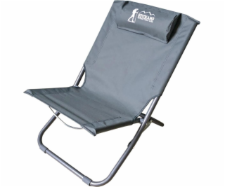 Royokamp Deckchair, skladacie plážové kreslo, šedá