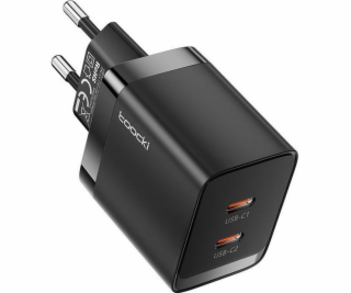 Toocki nabíjačka Toocki nástenná nabíjačka 2xUSB-C, GaN 4...