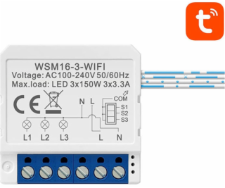 Avatto Smart Wi-Fi splachovací spínač Avatto WSM16-W3 TUYA