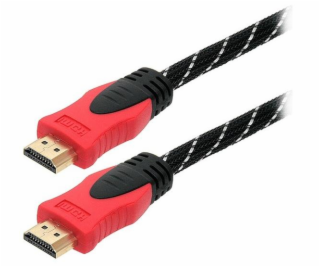 Kábel BLOW HDMI M, HDMI M, 3m, čierno/červený 92-056#