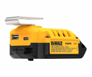 Akumuliatoriu ikroviklis USB Dewalt DCB094K, 18 V