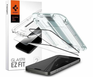 Spigen Glass TR EZ Fit 2 Pack, FC Black - iPhone 15 Pro