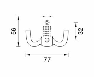 Drabužiu pakaba Domoletti Z-341, 1 vnt., žalvario