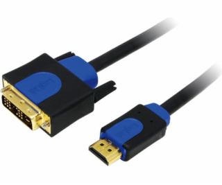 LogiLink HDMI - DVI-D kabel 1,8 m modrý (CHB3102)