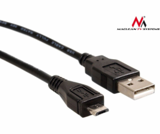 Maclean USB-A - microUSB kabel 3 m černý (MCTV-746)