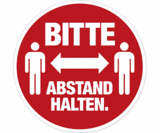 Herma HERMA Hinweisetiketten Abstand rot/weiß Text/Pict. ...