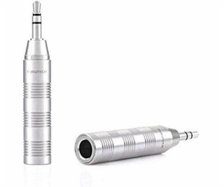 AV adaptér Furutech ADL Jack 3,5mm - Jack 6,3mm stříbrný