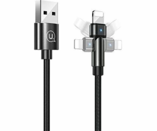 Usams USB-A – Lightning kabel 1 m černý (SJ476USB01)