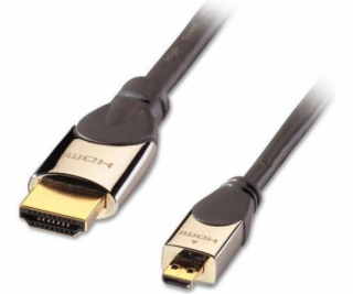 Lindy HDMI Micro - HDMI kabel 1m stříbrný (41421)