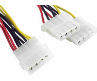 Gembird Molex – Molex x2, 0,15 m, vícebarevný (CCPSU1)