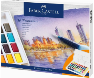 Faber-Castell CS akvarelové barvy kostky 36 barev.FABER C...