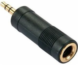 Lindy AV adaptér Jack 3,5 mm - Jack 6,3 mm černý (35621)