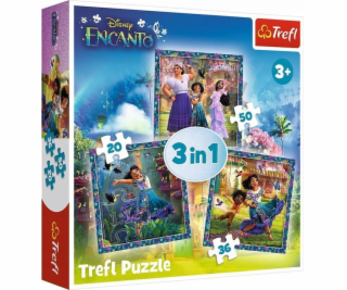 Trefl PUZZLE 3 V 1 KOSTKY HRDINOVÉ MAGICKÉHO ENCANTA