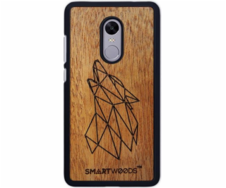 Pouzdro SmartWoods Dřevěné pouzdro Wolf Xiaomi Redmi Note 4