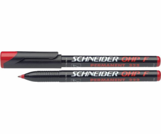 Sponky SCHNEIDER Foliopis OHP F, 0,7mm, červená