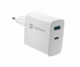 NATEC USB Charger Ribera GaN USB-A+USB-C Power Delivery 6...