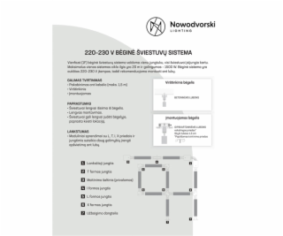 Jungtis Nowodvorski TRACK PROFILE X-CONNECTOR, 106 mm