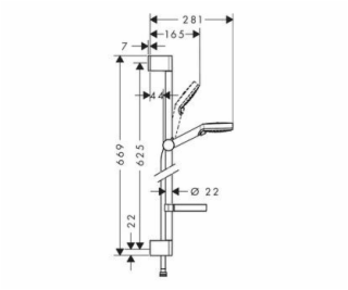 Dušo komplektas Hansgrohe Crometta 26553400